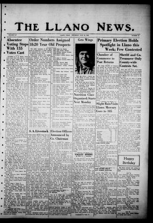 The Llano News. (Llano, Tex.), Vol. 54, No. 36, Ed. 1 Thursday, July 23, 1942