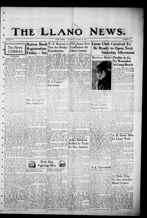 The Llano News. (Llano, Tex.), Vol. 55, No. 48, Ed. 1 Thursday, October 21, 1943