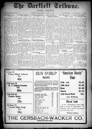 The Bartlett Tribune and News (Bartlett, Tex.), Vol. 38, No. 2, Ed. 1, Friday, August 11, 1922
