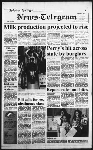 Sulphur Springs News-Telegram (Sulphur Springs, Tex.), Vol. 111, No. 20, Ed. 1 Tuesday, January 24, 1989