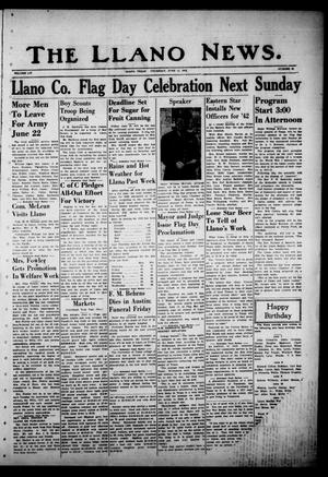 The Llano News. (Llano, Tex.), Vol. 54, No. 30, Ed. 1 Thursday, June 11, 1942