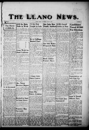 The Llano News. (Llano, Tex.), Vol. 52, No. 31, Ed. 1 Thursday, June 20, 1940