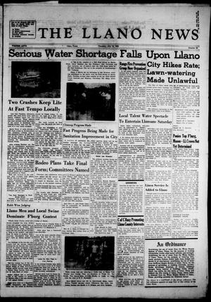 The Llano News (Llano, Tex.), Vol. 67, No. 33, Ed. 1 Thursday, July 19, 1956