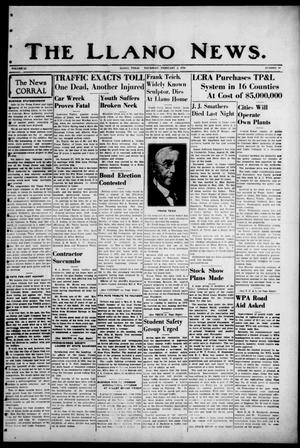The Llano News. (Llano, Tex.), Vol. 51, No. 10, Ed. 1 Thursday, February 2, 1939