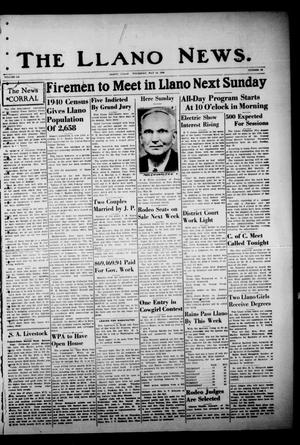 The Llano News. (Llano, Tex.), Vol. 52, No. 26, Ed. 1 Thursday, May 16, 1940