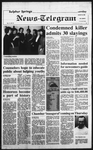 Sulphur Springs News-Telegram (Sulphur Springs, Tex.), Vol. 111, No. 18, Ed. 1 Sunday, January 22, 1989