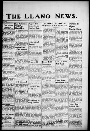 The Llano News. (Llano, Tex.), Vol. 51, No. 49, Ed. 1 Thursday, November 2, 1939
