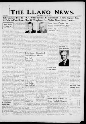 The Llano News. (Llano, Tex.), Vol. 66, No. 42, Ed. 1 Thursday, September 22, 1955