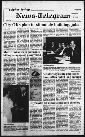 Primary view of object titled 'Sulphur Springs News-Telegram (Sulphur Springs, Tex.), Vol. 111, No. 15, Ed. 1 Wednesday, January 18, 1989'.