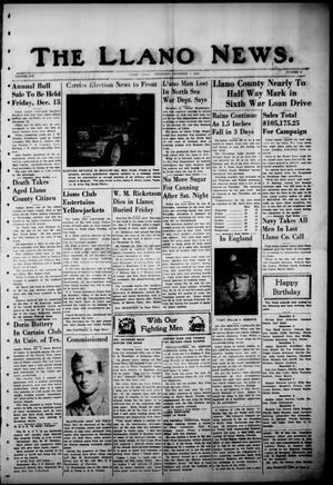The Llano News. (Llano, Tex.), Vol. 57, No. 2, Ed. 1 Thursday, December 7, 1944