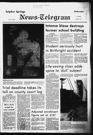 Primary view of object titled 'Sulphur Springs News-Telegram (Sulphur Springs, Tex.), Vol. 100, No. 206, Ed. 1 Wednesday, August 30, 1978'.