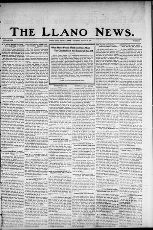 The Llano News. (Llano, Tex.), Vol. 40, No. 48, Ed. 1 Thursday, August 9, 1928