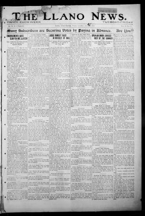 The Llano News. (Llano, Tex.), Vol. 31, No. 12, Ed. 1 Tuesday, July 21, 1914