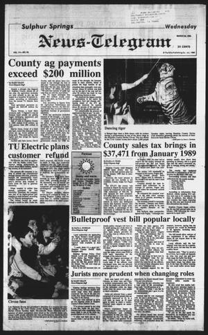 Sulphur Springs News-Telegram (Sulphur Springs, Tex.), Vol. 111, No. 69, Ed. 1 Wednesday, March 22, 1989