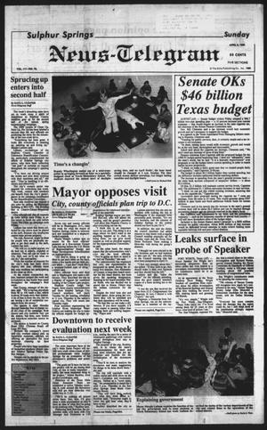 Sulphur Springs News-Telegram (Sulphur Springs, Tex.), Vol. 111, No. 78, Ed. 1 Sunday, April 2, 1989