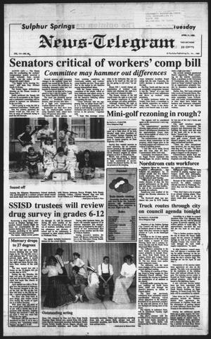 Sulphur Springs News-Telegram (Sulphur Springs, Tex.), Vol. 111, No. 86, Ed. 1 Tuesday, April 11, 1989