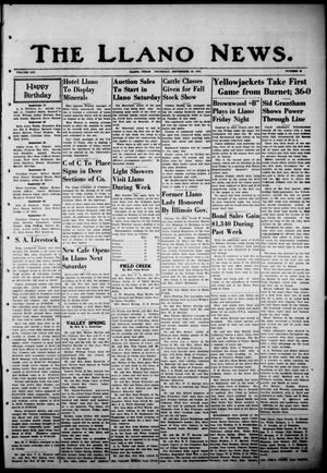 The Llano News. (Llano, Tex.), Vol. 53, No. 45, Ed. 1 Thursday, September 25, 1941
