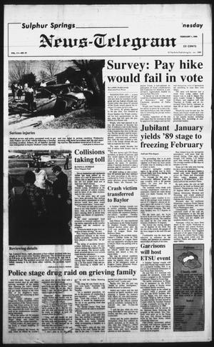 Sulphur Springs News-Telegram (Sulphur Springs, Tex.), Vol. 111, No. 27, Ed. 1 Wednesday, February 1, 1989