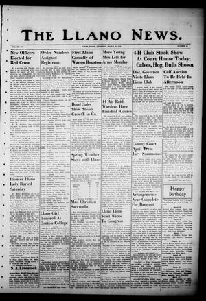 The Llano News. (Llano, Tex.), Vol. 54, No. 18, Ed. 1 Thursday, March 19, 1942