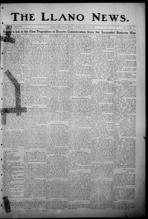 Primary view of object titled 'The Llano News. (Llano, Tex.), Vol. 30, No. 5, Ed. 1 Thursday, August 21, 1913'.