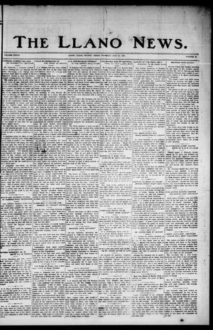 Primary view of object titled 'The Llano News. (Llano, Tex.), Vol. 37, No. 49, Ed. 1 Thursday, July 30, 1925'.