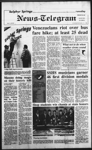 Sulphur Springs News-Telegram (Sulphur Springs, Tex.), Vol. 111, No. 50, Ed. 1 Tuesday, February 28, 1989