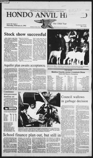 Hondo Anvil Herald (Hondo, Tex.), Vol. 106, No. 6, Ed. 1 Thursday, February 6, 1992
