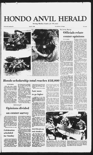 Hondo Anvil Herald (Hondo, Tex.), Vol. 99, No. 26, Ed. 1 Thursday, June 27, 1985