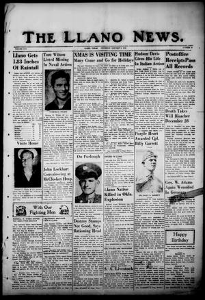The Llano News. (Llano, Tex.), Vol. 57, No. 5, Ed. 1 Thursday, January 4, 1945