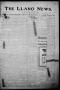Thumbnail image of item number 1 in: 'The Llano News. (Llano, Tex.), Vol. 30, No. 12, Ed. 1 Thursday, October 9, 1913'.