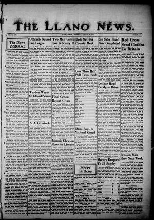 The Llano News. (Llano, Tex.), Vol. 53, No. 10, Ed. 1 Thursday, January 23, 1941