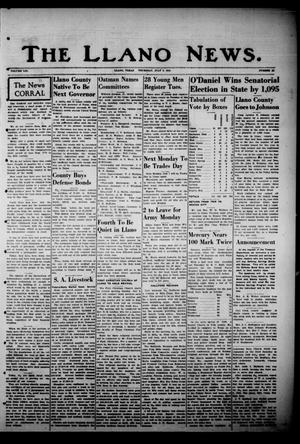 The Llano News. (Llano, Tex.), Vol. 53, No. 33, Ed. 1 Thursday, July 3, 1941