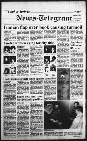 Sulphur Springs News-Telegram (Sulphur Springs, Tex.), Vol. 111, No. 41, Ed. 1 Friday, February 17, 1989
