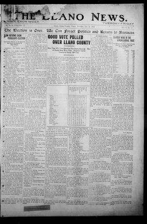 The Llano News. (Llano, Tex.), Vol. 31, No. 14, Ed. 1 Tuesday, July 28, 1914
