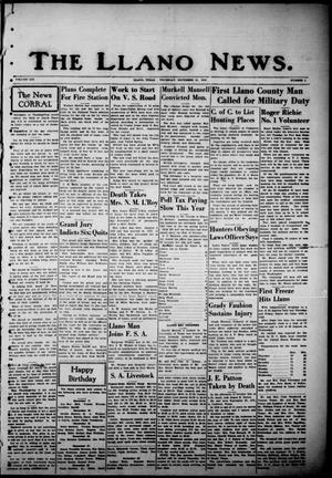 The Llano News. (Llano, Tex.), Vol. 53, No. 1, Ed. 1 Thursday, November 21, 1940