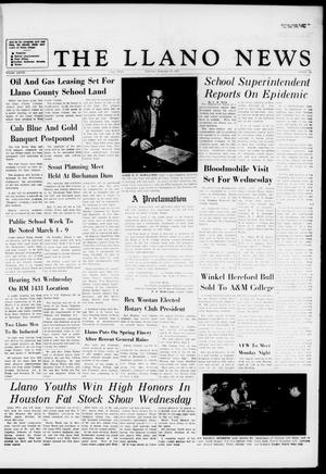 The Llano News (Llano, Tex.), Vol. 68, No. 13, Ed. 1 Thursday, February 28, 1957