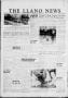 Newspaper: The Llano News (Llano, Tex.), Vol. 66, No. 48, Ed. 1 Thursday, Novemb…