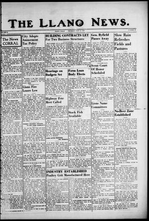The Llano News. (Llano, Tex.), Vol. 51, No. 33, Ed. 1 Thursday, July 13, 1939