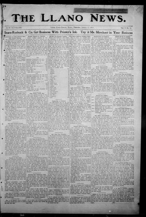 Primary view of object titled 'The Llano News. (Llano, Tex.), Vol. 30, No. 26, Ed. 1 Thursday, January 22, 1914'.