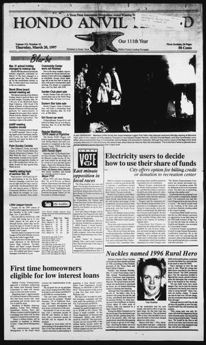 Hondo Anvil Herald (Hondo, Tex.), Vol. 111, No. 12, Ed. 1 Thursday, March 20, 1997