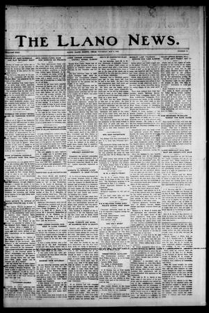 The Llano News. (Llano, Tex.), Vol. 40, No. 33, Ed. 1 Thursday, May 3, 1928