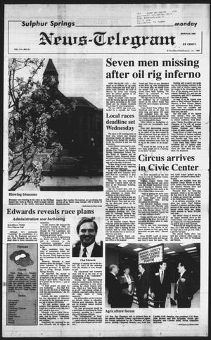 Sulphur Springs News-Telegram (Sulphur Springs, Tex.), Vol. 111, No. 67, Ed. 1 Monday, March 20, 1989