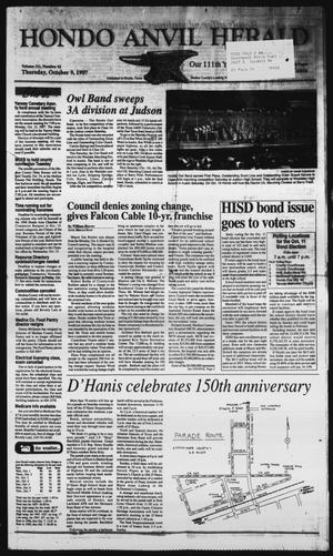Hondo Anvil Herald (Hondo, Tex.), Vol. 111, No. 41, Ed. 1 Thursday, October 9, 1997