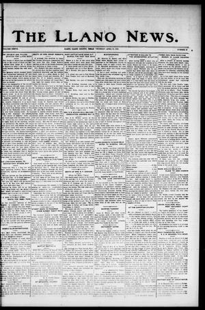 The Llano News. (Llano, Tex.), Vol. 37, No. 37, Ed. 1 Thursday, April 30, 1925