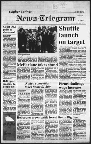 Sulphur Springs News-Telegram (Sulphur Springs, Tex.), Vol. 111, No. 61, Ed. 1 Monday, March 13, 1989