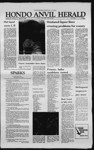 Hondo Anvil Herald (Hondo, Tex.), Vol. 98, No. 12, Ed. 1 Thursday, March 22, 1984