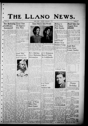 The Llano News. (Llano, Tex.), Vol. 54, No. 42, Ed. 1 Thursday, September 3, 1942