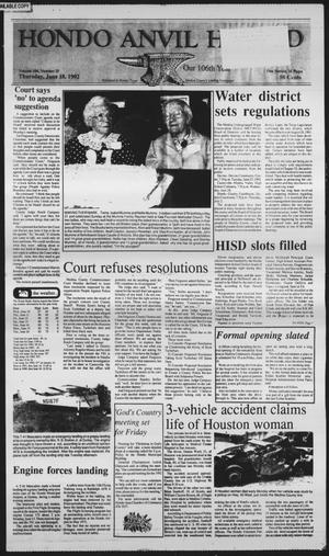 Hondo Anvil Herald (Hondo, Tex.), Vol. 106, No. 25, Ed. 1 Thursday, June 18, 1992