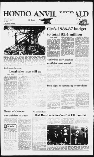 Hondo Anvil Herald (Hondo, Tex.), Vol. 100, No. 42, Ed. 1 Thursday, October 16, 1986