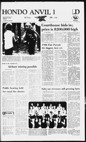 Hondo Anvil Herald (Hondo, Tex.), Vol. 100, No. 39, Ed. 1 Thursday, September 25, 1986